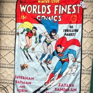 DC Comics Batman Robin Superman Blanket